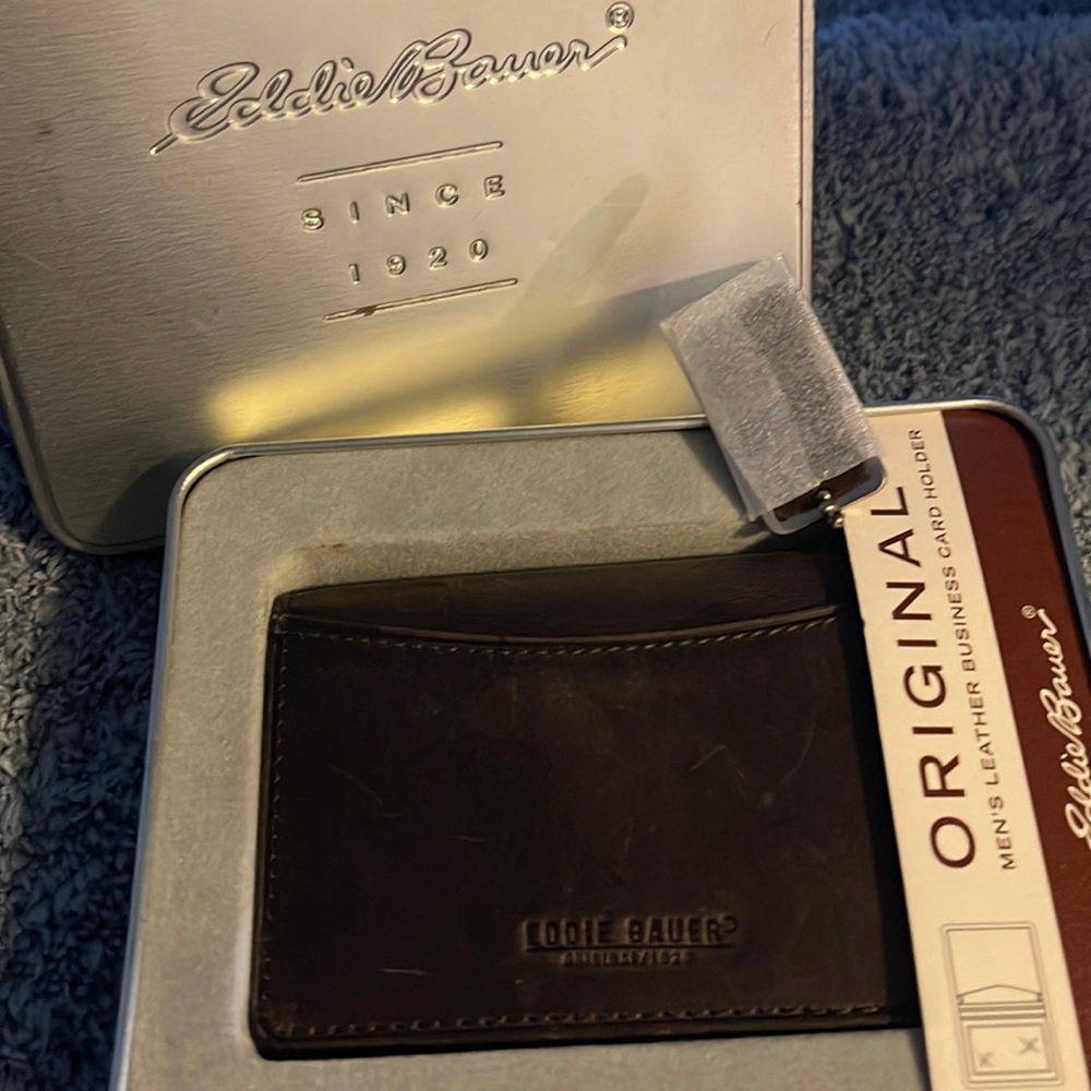 Men's Leather Business Card Holder